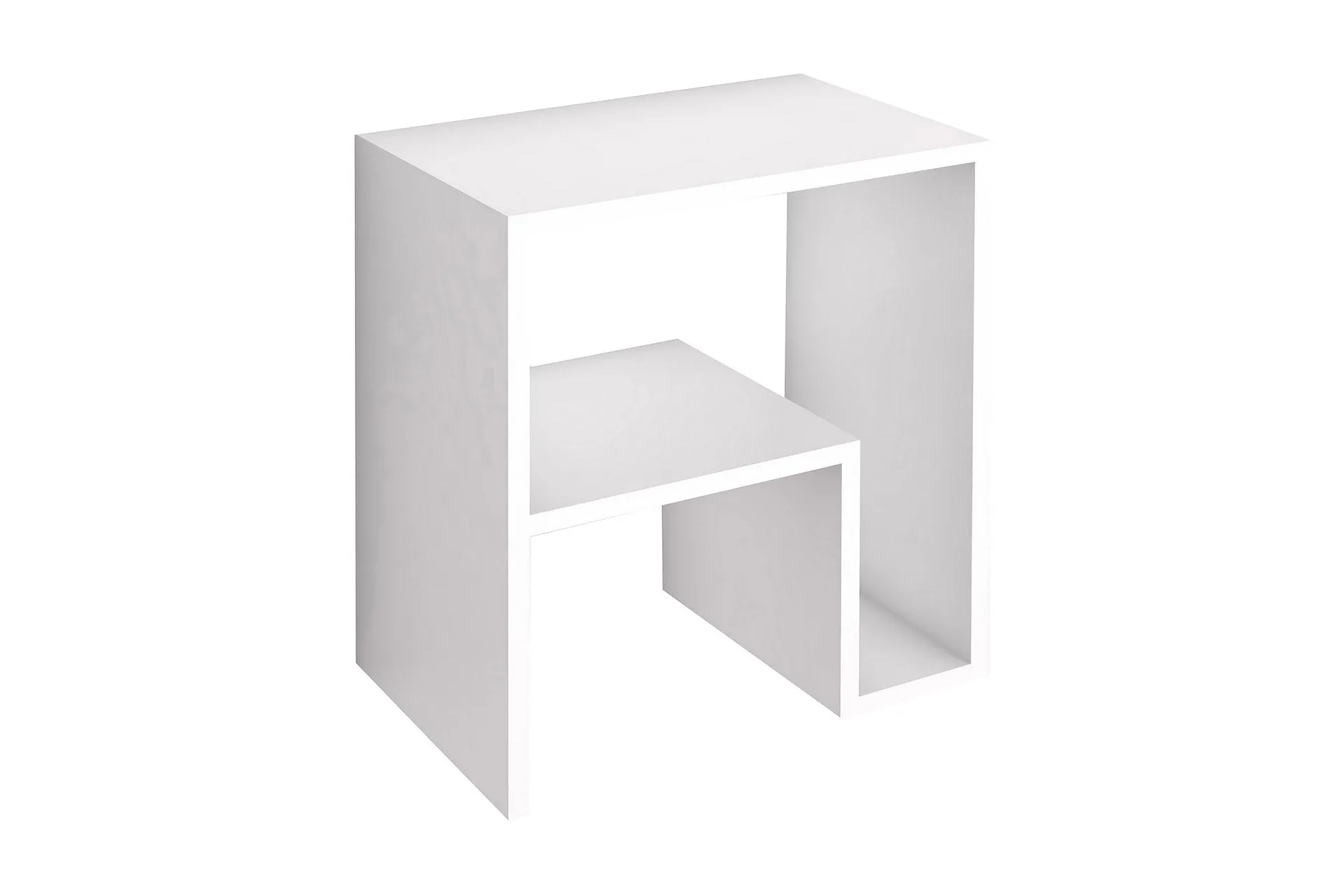 Malem Sidebord 52 cm 2 Hyller - Hvit