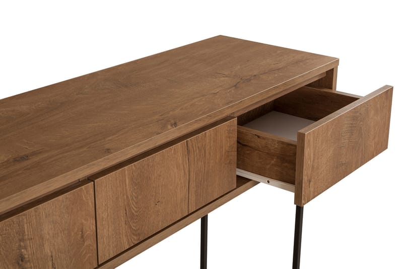 Mijara Sidebord 120 cm - Mørkebrun/Svart - Møbler - Bord - Avlastningsbord - Lampebord & sidebord