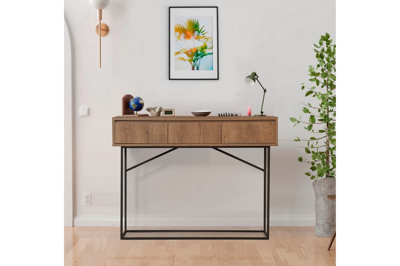 Mijara Sidebord 120 cm - Mørkebrun/Svart - Lampebord & sidebord - Brettbord og småbord