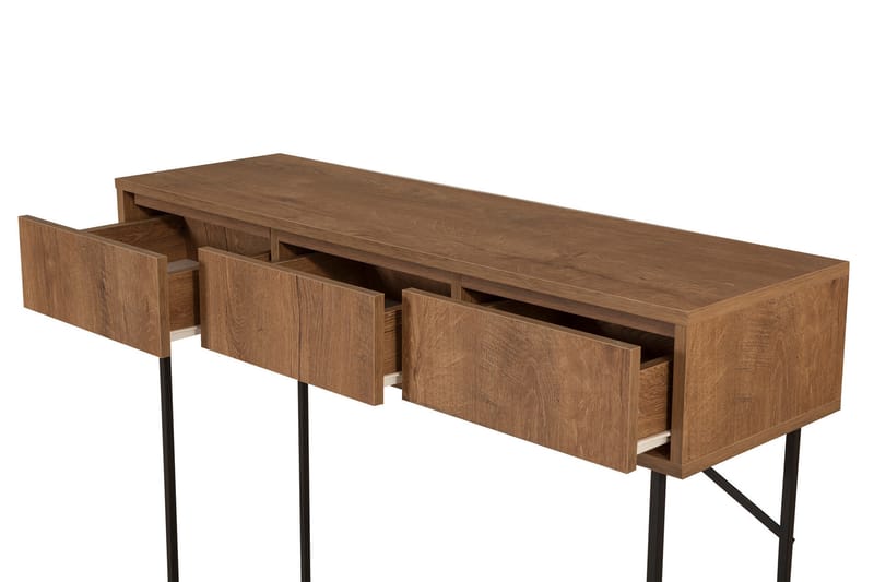 Mijara Sidebord 120 cm - Mørkebrun/Svart - Møbler - Bord - Avlastningsbord - Lampebord & sidebord