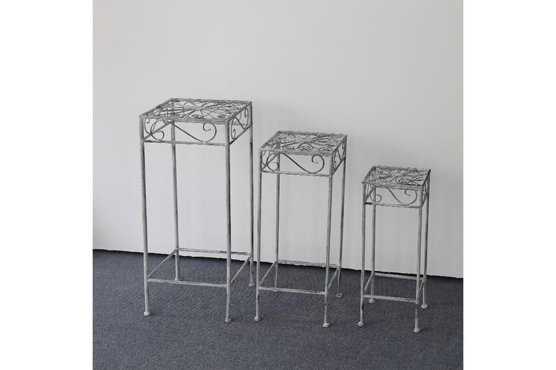 Mint Blomster pidestall 30x30x70 cm Antikkgrønn - Møbler - Bord - Avlastningsbord - Lampebord & sidebord