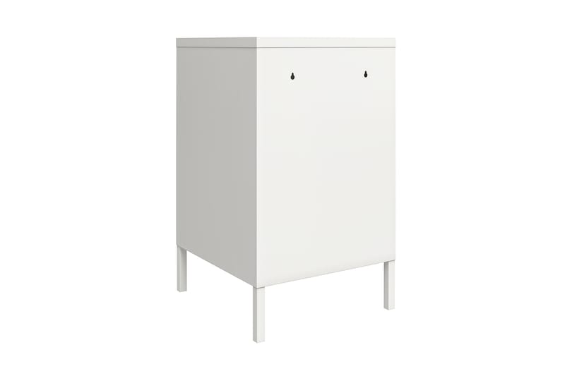 Mission District Sidebord 38x40 cm Hvit - Dorel Home - Møbler - Bord - Avlastningsbord - Lampebord & sidebord