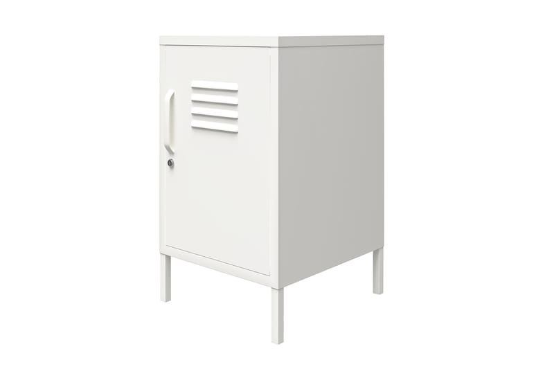 Mission District Sidebord 38x40 cm Hvit - Dorel Home - Møbler - Bord - Avlastningsbord - Lampebord & sidebord