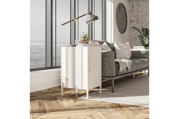 Mission District Sidebord 38x40 cm Hvit - Dorel Home - Møbler - Bord - Avlastningsbord - Lampebord & sidebord