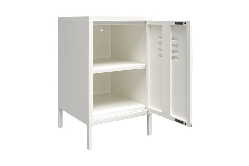 Mission District Sidebord 38x40 cm Hvit - Dorel Home - Møbler - Bord - Avlastningsbord - Lampebord & sidebord