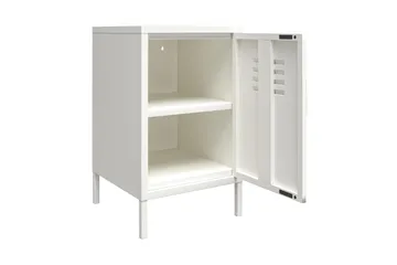 Mission District Sidebord 38x40 cm Hvit - Dorel Home - Møbler - Bord - Avlastningsbord - Lampebord & sidebord