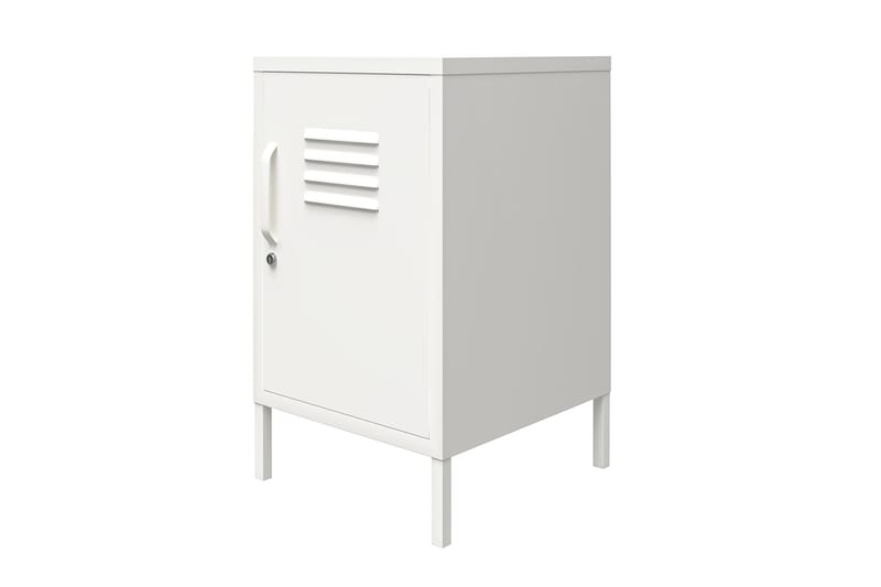 Mission District Sidebord 38x40 cm Hvit - Dorel Home - Møbler - Bord - Avlastningsbord - Lampebord & sidebord