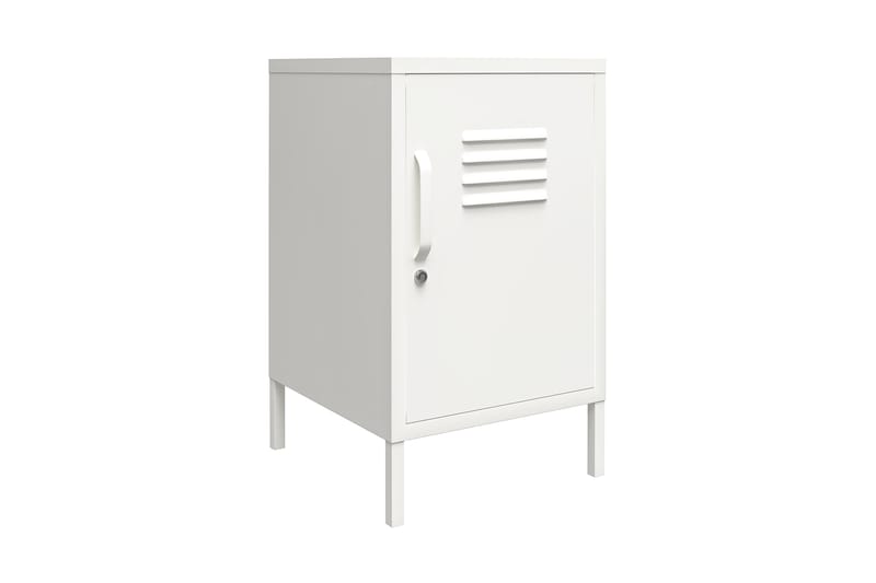 Mission District Sidebord 38x40 cm Hvit - Dorel Home - Møbler - Bord - Avlastningsbord - Lampebord & sidebord