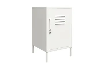 Mission District Sidebord 38x40 cm Hvit - Dorel Home - Møbler - Bord - Avlastningsbord - Lampebord & sidebord