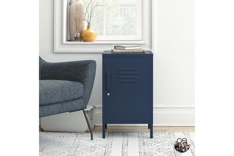 Moon Phases Sidebord 38x40 cm Blå, Dorel Home