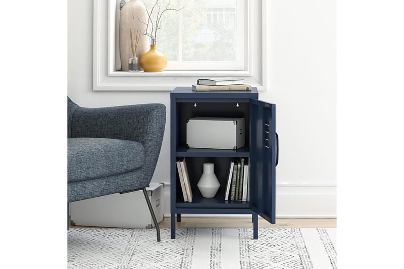 Moon Phases Sidebord 38x40 cm Blå - Dorel Home - Møbler - Bord - Avlastningsbord - Lampebord & sidebord