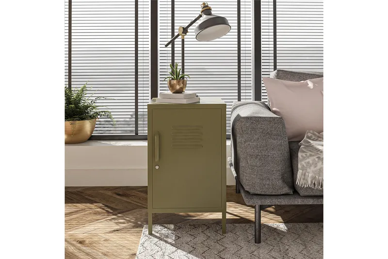 Moriah Sidebord 38x40 cm Olivengrønn - Dorel Home - Møbler - Bord - Avlastningsbord - Lampebord & sidebord