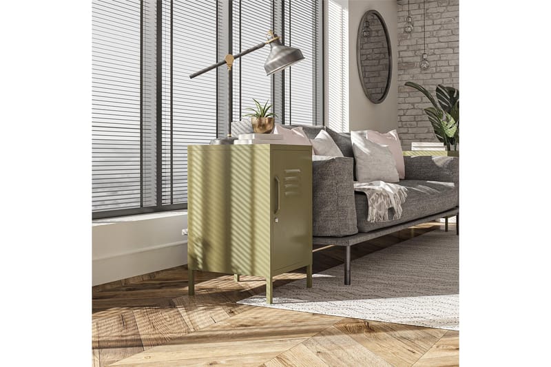 Moriah Sidebord 38x40 cm Olivengrønn - Dorel Home - Møbler - Bord - Avlastningsbord - Lampebord & sidebord