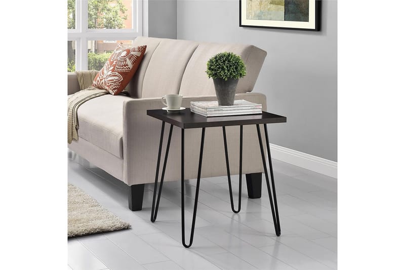 Owen Avlastningsbord 50 cm Espresso - Dorel Home - Møbler - Bord - Avlastningsbord - Lampebord & sidebord