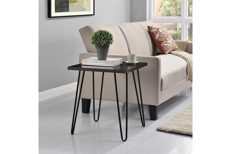 Owen Avlastningsbord 50 cm Espresso - Dorel Home - Møbler - Bord - Avlastningsbord - Lampebord & sidebord