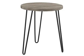 Owen Avlastningsbord 50 cm Grå - Dorel Home - Møbler - Bord - Avlastningsbord - Lampebord & sidebord