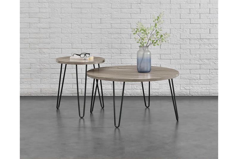 Owen Avlastningsbord 50 cm Grå - Dorel Home - Møbler - Bord - Avlastningsbord - Lampebord & sidebord