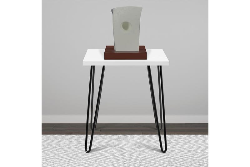Owen Avlastningsbord 50 cm Hvit - Dorel Home - Møbler - Bord - Avlastningsbord - Lampebord & sidebord