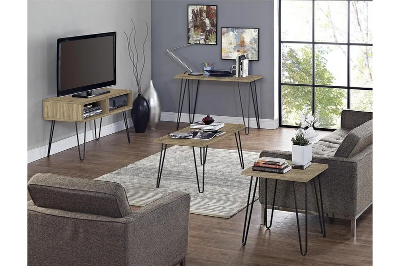 Owen Avlastningsbord 50 cm Tre/Natur - Dorel Home - Møbler - Bord - Avlastningsbord - Lampebord & sidebord