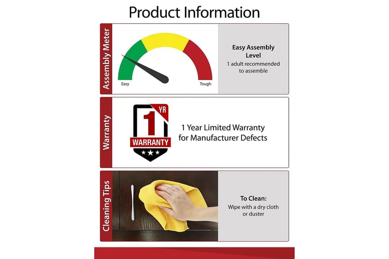 Owen Sidebord 50 cm Brun - Dorel Home - Møbler - Bord - Avlastningsbord - Lampebord & sidebord