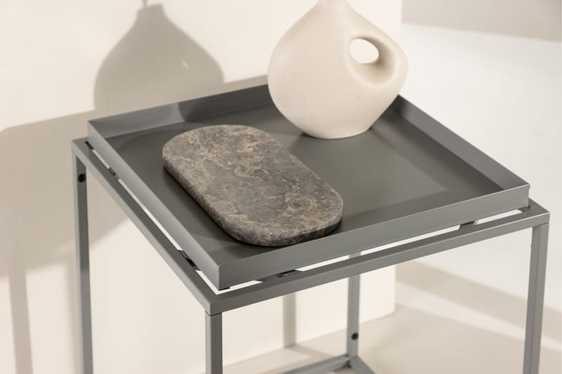 Porto Sidebord 45x45 cm - Mørkegrå - Møbler - Bord - Avlastningsbord - Lampebord & sidebord