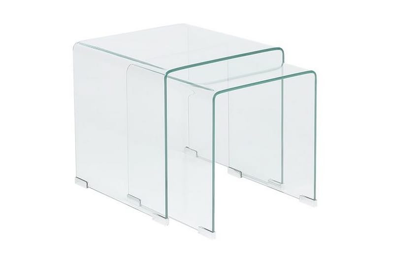 Prestina Sidebord 2-pk - Transparent - Møbler - Bord - Avlastningsbord - Lampebord & sidebord