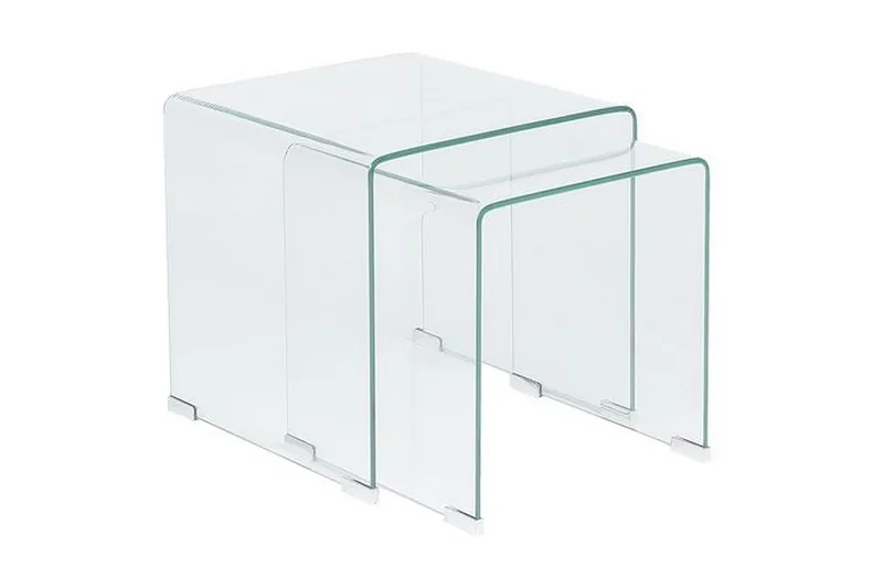 Prestina Sidebord 2-pk - Transparent - Møbler - Bord - Avlastningsbord - Lampebord & sidebord
