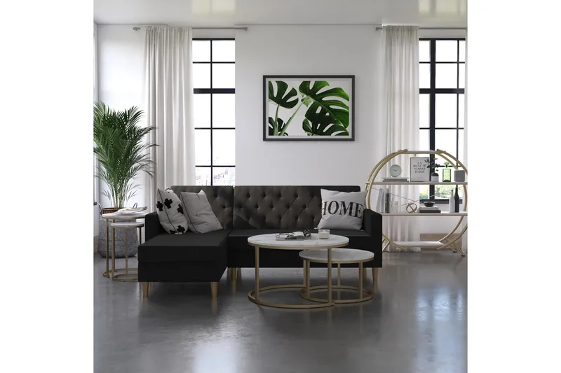 Revazi Sidebord Marmor - Hvit - Møbler - Bord - Avlastningsbord - Lampebord & sidebord