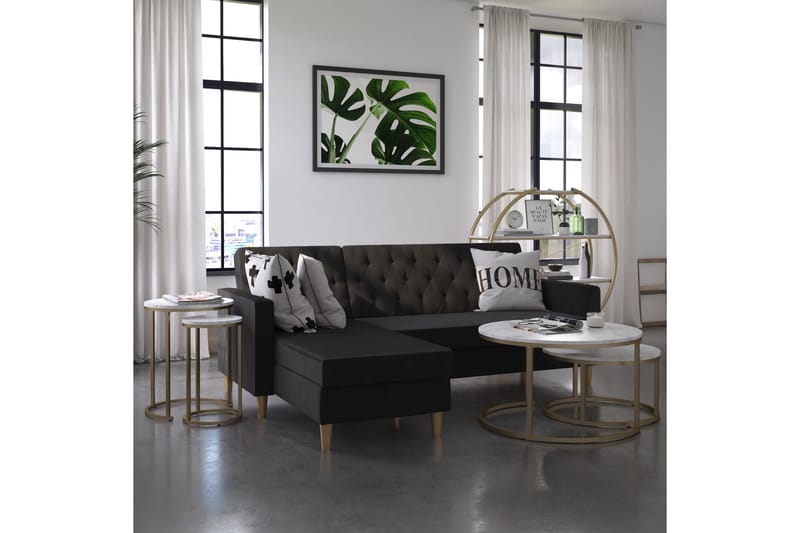 Revazi Sidebord Marmor - Hvit - Møbler - Bord - Avlastningsbord - Lampebord & sidebord