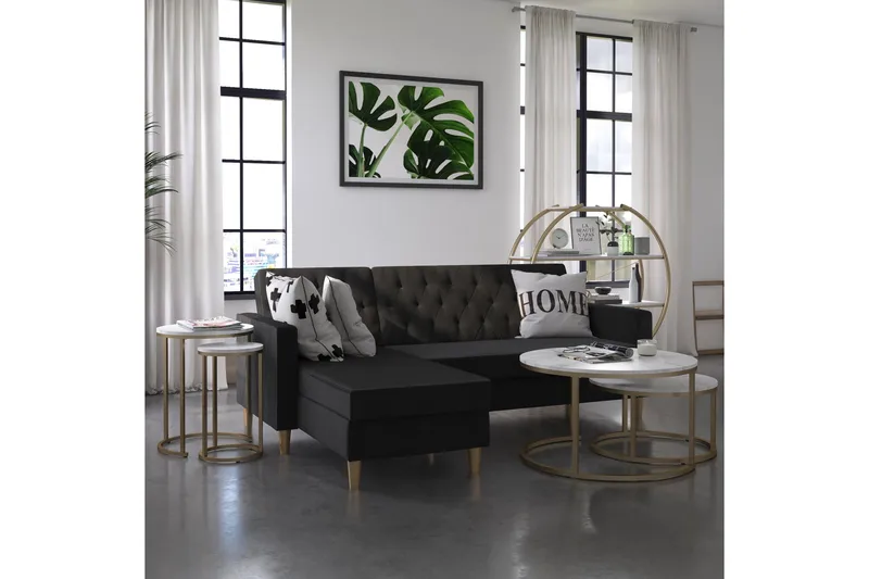 Revazi Sidebord Marmor - Hvit - Møbler - Bord - Avlastningsbord - Lampebord & sidebord