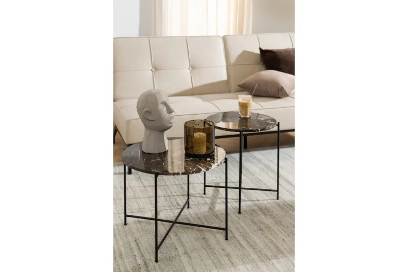 Sakchan Sidebord 42 cm Rund - Brun - Møbler - Bord - Avlastningsbord - Lampebord & sidebord