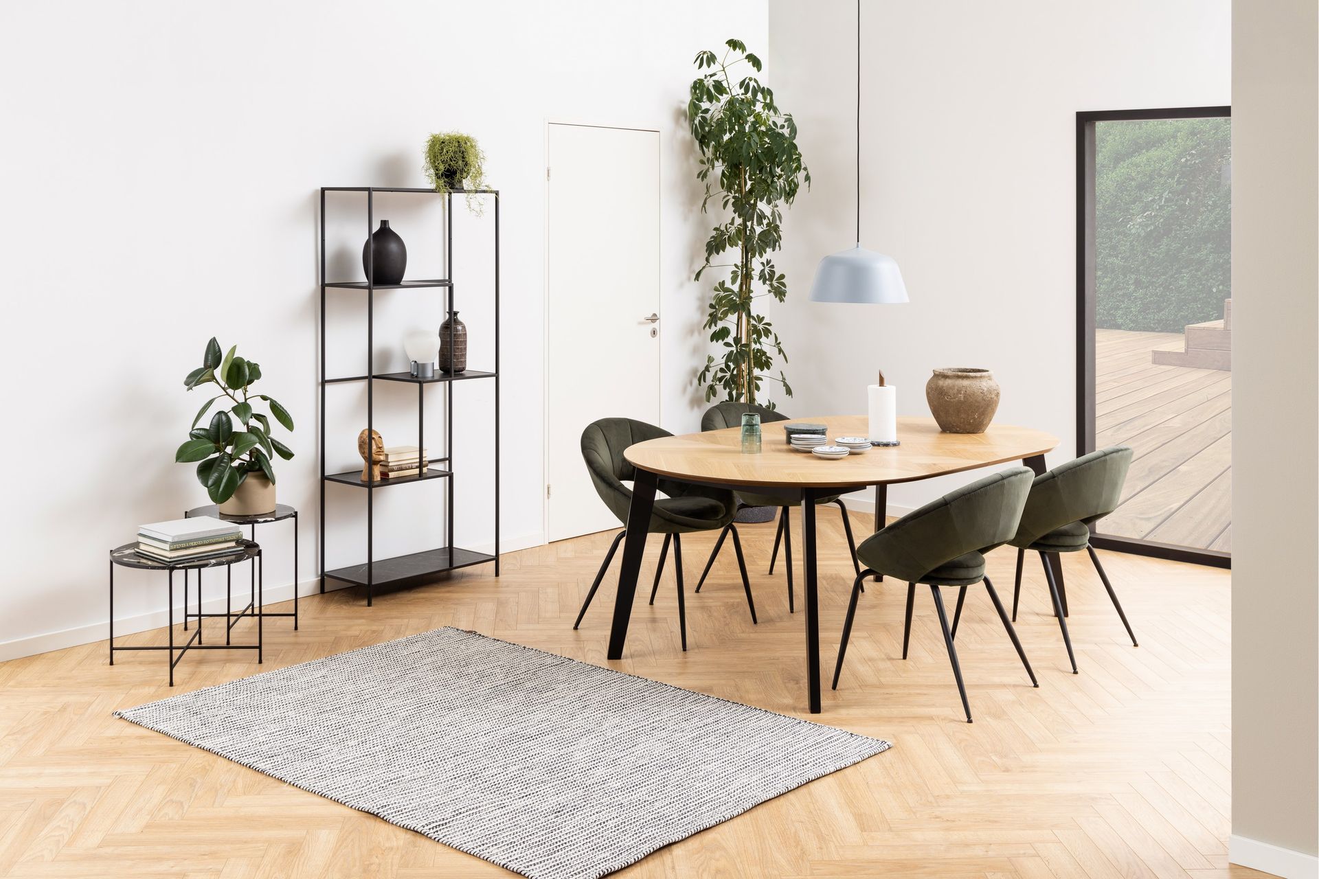 Sakchan Sidebord 52 cm Rund - Sort - Møbler - Bord - Avlastningsbord - Lampebord & sidebord