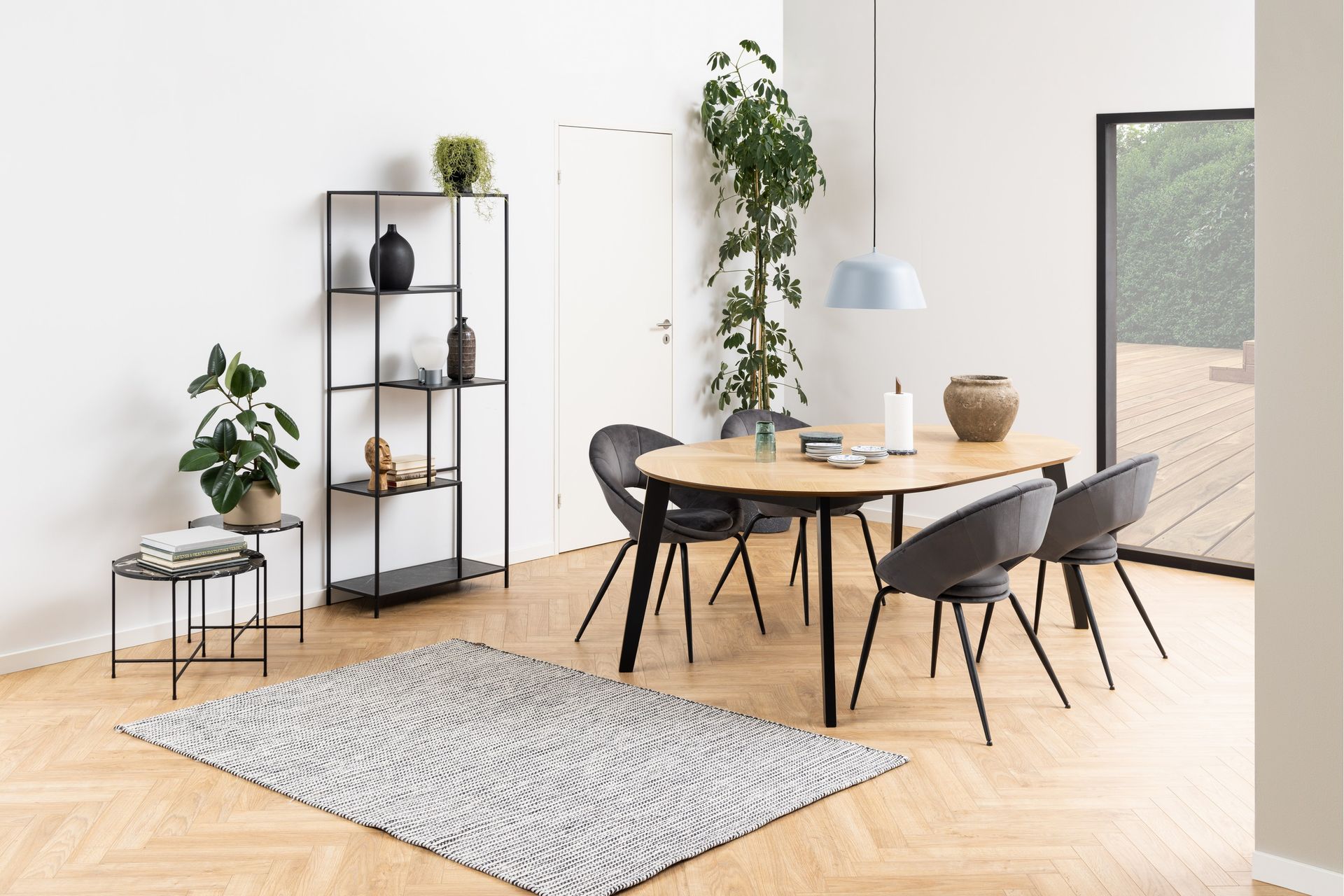 Sakchan Sidebord 52 cm Rund - Sort - Møbler - Bord - Avlastningsbord - Lampebord & sidebord