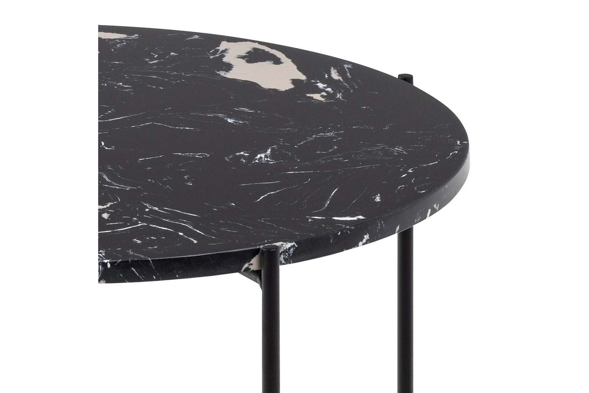 Sakchan Sidebord 52 cm Rund - Sort - Møbler - Bord - Avlastningsbord - Lampebord & sidebord