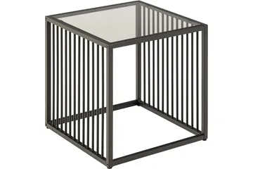 Saklani Sidobord 40x40 cm - Grå - Møbler - Bord - Avlastningsbord - Lampebord & sidebord