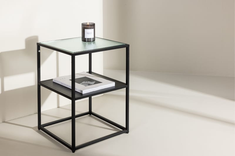 Sao Paulo Sidebord 40x40 cm - Svart - Møbler - Bord - Avlastningsbord - Lampebord & sidebord