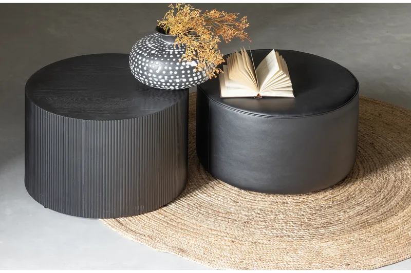 Senan Sidebord 60 cm Rundt - Svart - Møbler - Bord - Avlastningsbord - Lampebord & sidebord