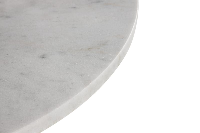 Serifos Sidebord 65 cm Rundt Marmor - Hvit - Lampebord & sidebord - Brettbord og småbord