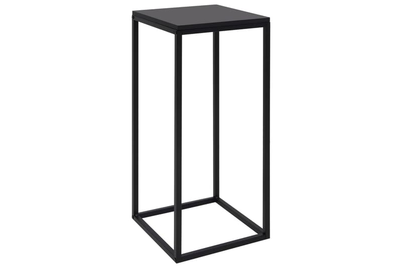 Sidebord 2 stk svart stål - Svart - Møbler - Bord - Avlastningsbord - Lampebord & sidebord