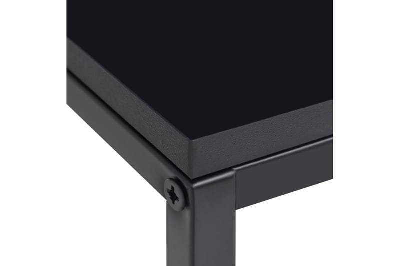 Sidebord 2 stk svart stål - Svart - Lampebord & sidebord - Brettbord og småbord