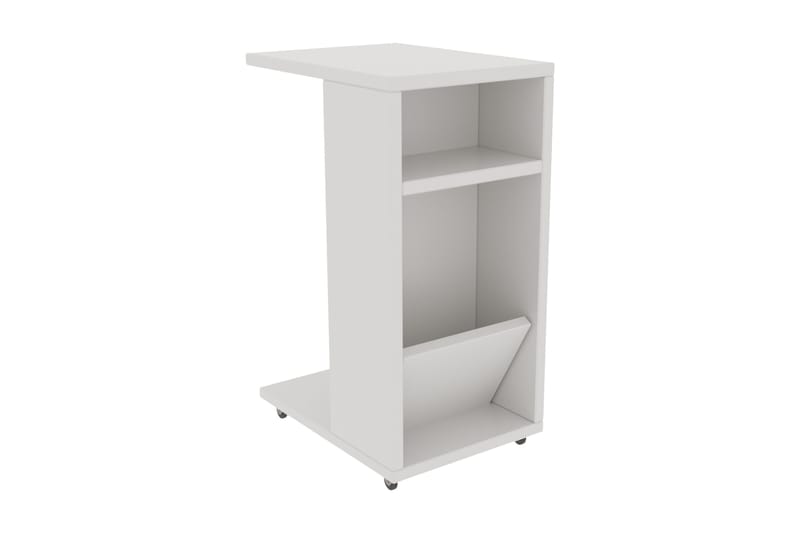 Sidebord 63 cm - Hvit - Møbler - Bord - Avlastningsbord - Lampebord & sidebord