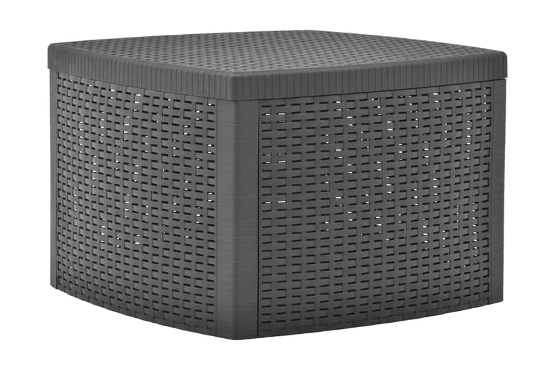 Sidebord antrasitt 54x54x36,5 cm plast - Møbler - Bord - Avlastningsbord - Lampebord & sidebord