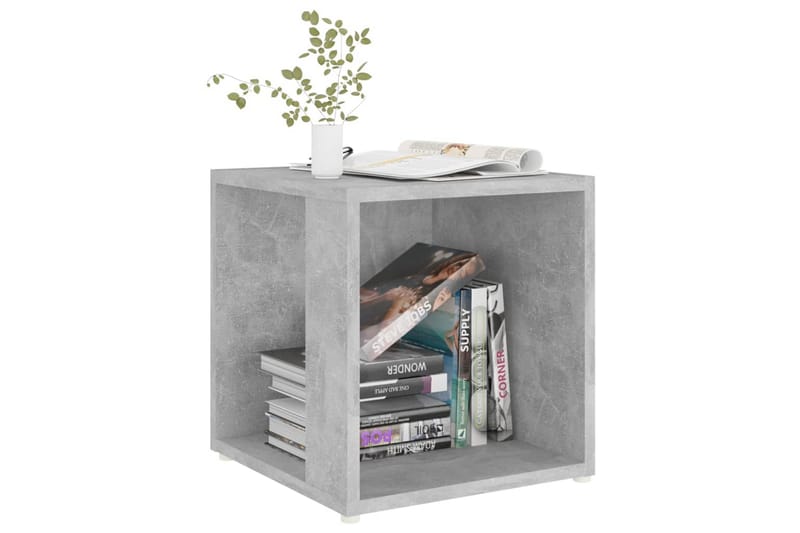 Sidebord betonggrå 33x33x34,5 cm sponplate - Grå - Møbler - Bord - Avlastningsbord - Lampebord & sidebord