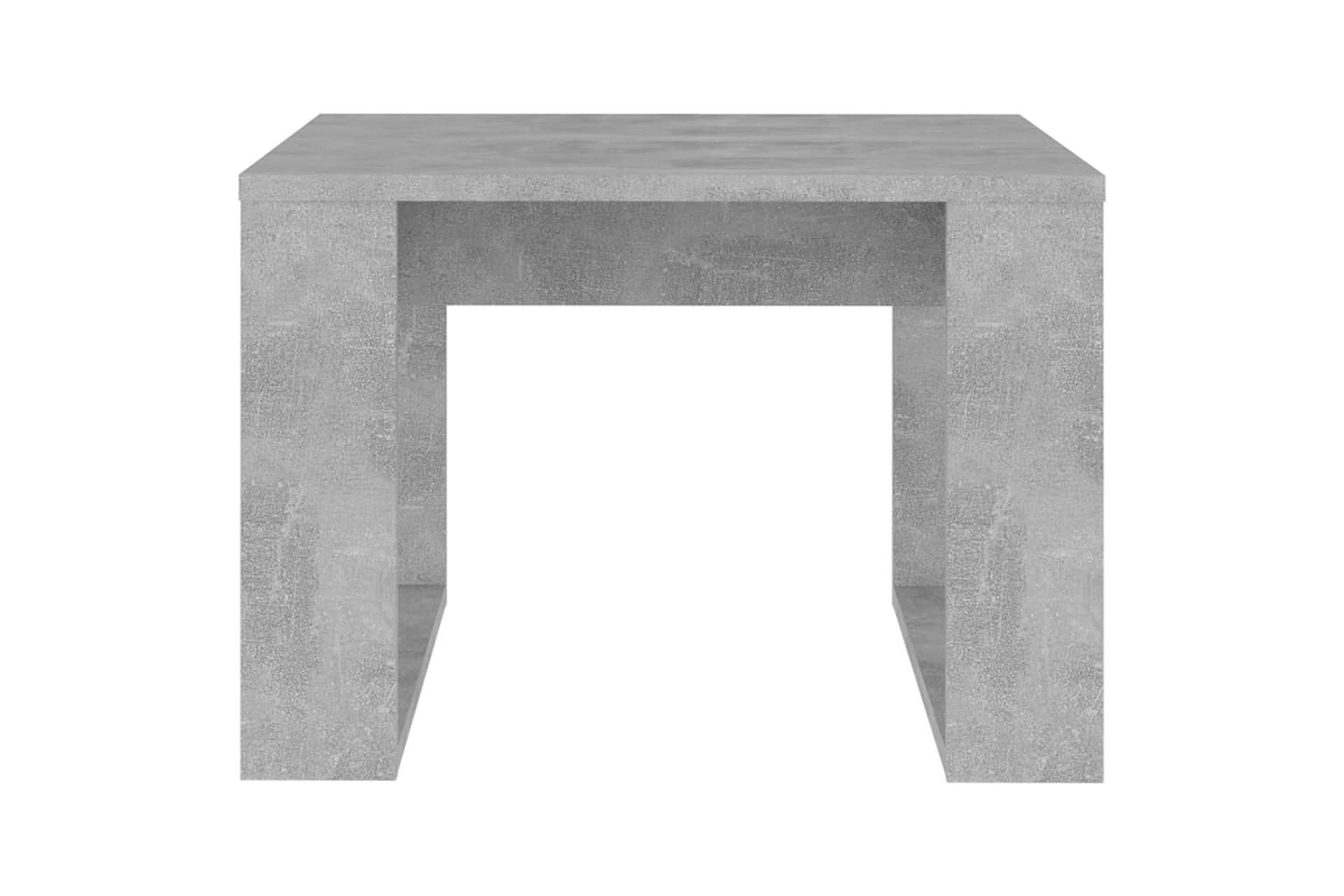 Sidebord betonggrå 50x50x35 cm sponplate - Grå - Møbler - Bord - Avlastningsbord - Lampebord & sidebord