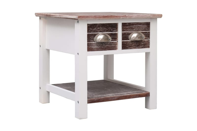 Sidebord brun 40x40x40 cm keisertre - Brun - Møbler - Bord - Avlastningsbord - Lampebord & sidebord
