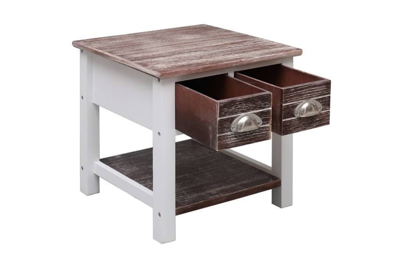 Sidebord brun 40x40x40 cm keisertre - Brun - Møbler - Bord - Avlastningsbord - Lampebord & sidebord