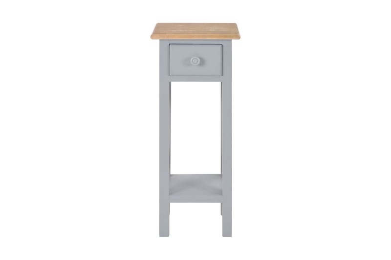 Sidebord grå 27x27x65,5 cm tre - Møbler - Bord - Avlastningsbord - Lampebord & sidebord