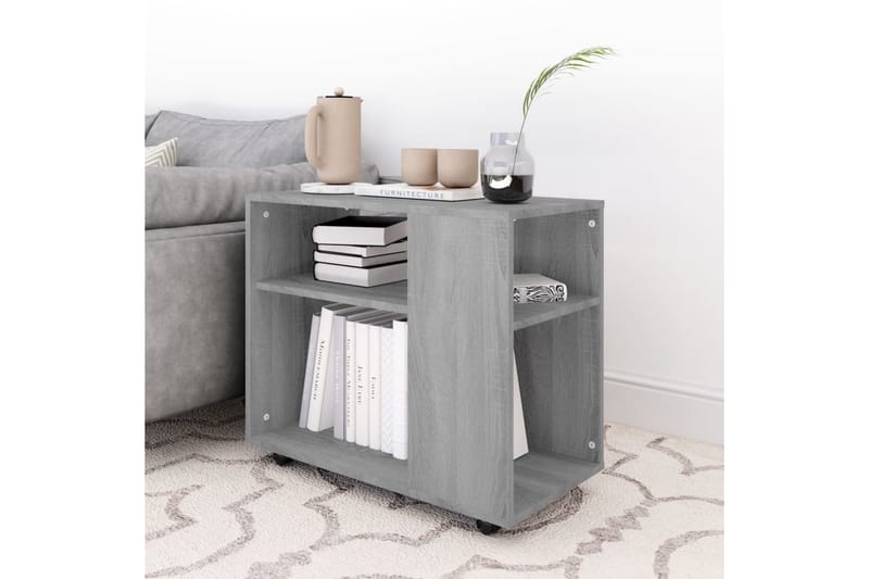 Sidebord grå sonoma 70x35x55 cm konstruert tre - Grå - Møbler - Bord - Avlastningsbord - Lampebord & sidebord