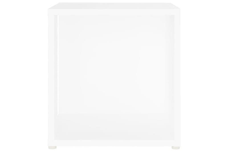Sidebord hvit 33x33x34,5 cm sponplate - Hvit - Møbler - Bord - Avlastningsbord - Lampebord & sidebord