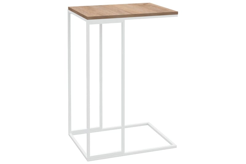 Sidebord hvit 40x30x59 cm sponplate - Hvit - Møbler - Bord - Avlastningsbord - Lampebord & sidebord